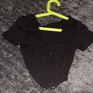 wrap up tie crop top
